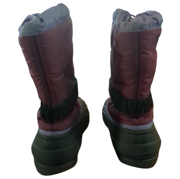 SOREL Purple and Black Pull On Drawstring Snow Boots - Picture 5 of 11